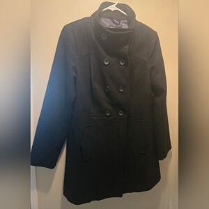 3/$17 Old Navy Women's Classic Black Pea Coat